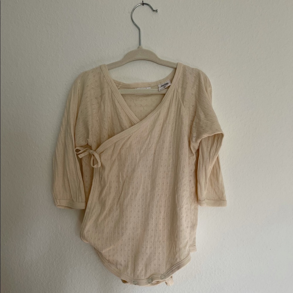 Organic cotton wrap onesie. Jamie Kay 2 yrs